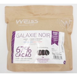 Chocolat noir WEISS GALAXIE NOIR 67% de cacao